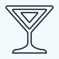 pictogramcocktail - lijnstijl vector