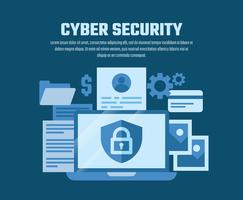 Cyber Security Illustratie vector