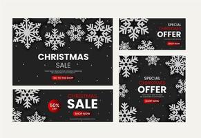 kerst verkoop banner vector