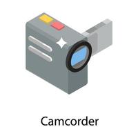 trendy camcorderconcepten vector