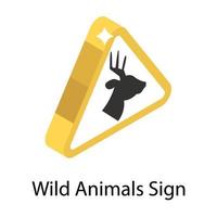 wild dier teken vector