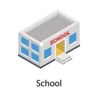 trendy schoolconcepten vector