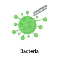 trendy bacterieconcepten vector