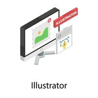 trendy illustratorconcepten vector