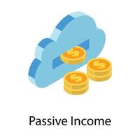 passieve inkomensconcepten vector