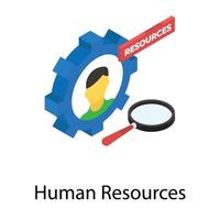 human resource concepten vector