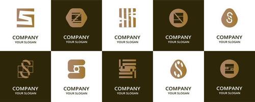 s brief logo set. vector