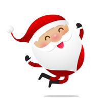 Happy Christmas-karakter Santa claus cartoon 016 vector