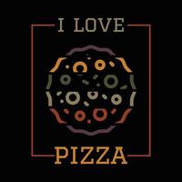 pizza t-shirt ontwerp vector