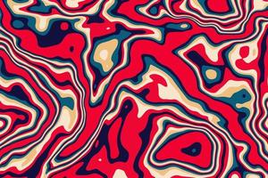 handgetekende platte psychedelische groovy achtergrond vector