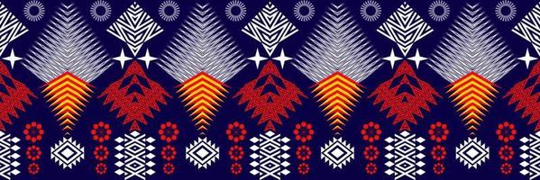 geometrische etnische oosterse traditionele pattern.figure tribal borduurwerk style.design voor behang, kleding, verpakking, stof, vectorillustratie vector