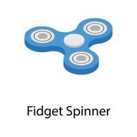 fidget spinner concepten vector