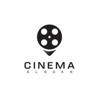 bioscoop logo vector sjabloon geïsoleerd op een witte achtergrond