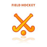 hockey pictogram geïsoleerd op wit vector