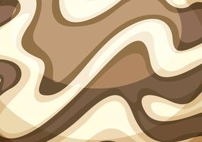 Wave bruin abstract behang vector