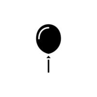 ballon solide pictogram, vector, illustratie, logo sjabloon. geschikt voor vele doeleinden. vector