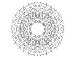 mandala zwart-wit, tatoeage, kleurplaat, cirkel, ornamenten, vector