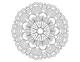 mandala zwart-wit, tatoeage, kleurplaat, cirkel, ornamenten, vector