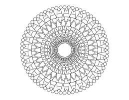 koninklijk mandala-ontwerp zwart en wit, tatoeage, ornamenten, traditioneel, vintage vector