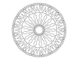 mandala zwart-wit, tatoeage, kleurplaat, cirkel, ornamenten, vector