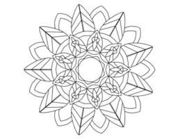 mandala zwart-wit, tatoeage, kleurplaat, cirkel, ornamenten, vector