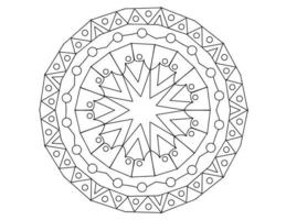 mandala zwart-wit, tatoeage, kleurplaat, cirkel, ornamenten, vector