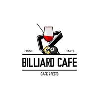 biljart café vector