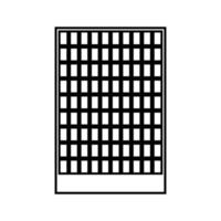 gebouw zwarte kleur pictogram. vector