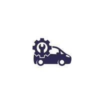 auto reparatie winkel icoon vector