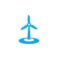 windturbine pictogram op wit vector