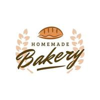 bakkerij winkel logo vector