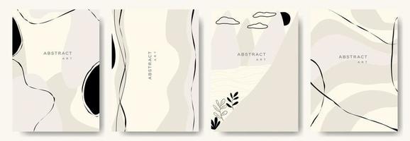 moderne abstracte backgrounds.minimal trendy stijl. verschillende vormen opzetten ontwerpsjablonen goed voor achtergrondkaart groet behang brochure flyer uitnodiging en andere. vector illustratie