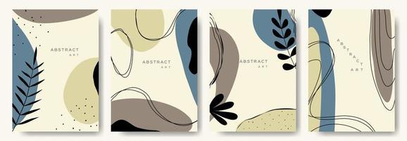 moderne abstracte backgrounds.minimal trendy stijl. verschillende vormen opzetten ontwerpsjablonen goed voor achtergrondkaart groet behang brochure flyer uitnodiging en andere. vector illustratie