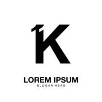 logo k11 minimalistisch pictogram vector symbool plat ontwerp