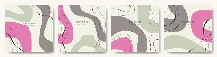 moderne abstracte vector backgrounds.minimal trendy stijl. verschillende vormen opzetten ontwerpsjablonen goed voor achtergrondkaart groet behang brochure flyer uitnodiging en andere. vector illustratie