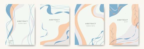 moderne abstracte vector backgrounds.minimal trendy stijl. verschillende vormen opzetten ontwerpsjablonen goed voor achtergrondkaart groet behang brochure flyer uitnodiging en andere. vector illustratie