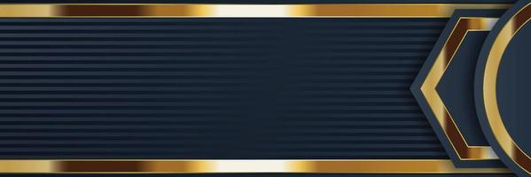 gouden bannerontwerp met minimalistische moderne stijl gouden luxe vector