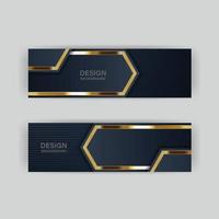 gouden bannerontwerp met minimalistische moderne stijl gouden luxe vector