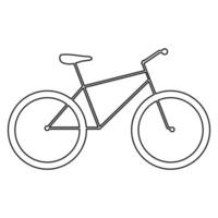 fiets overzicht zwarte kleur vector