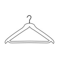 hanger zwart pictogram. vector