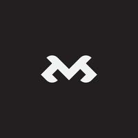 beginletter vm of m monogram logo. vector
