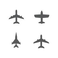 vliegtuig luchtvaart plat icoon voor apps en websites vector