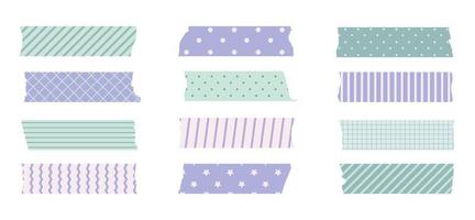 washi maskeertape set. schattige scotch vector