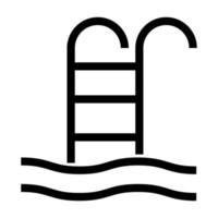 zwembad pictogram zwarte kleur vector illustratie afbeelding vlakke stijl