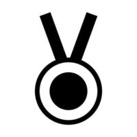 medaille de zwarte kleur zwart pictogram. vector