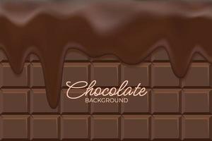 druipende chocolade achtergrond concept vector