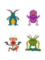 monster cartoon bundel vector