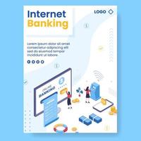 online e-banking app, portemonnee of bank creditcard poster sjabloon vlakke afbeelding bewerkbare vierkante achtergrond voor overschrijving en betaling sociale media vector