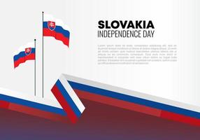 Slowakije onafhankelijkheidsdag voor nationale viering op 17 juli. vector