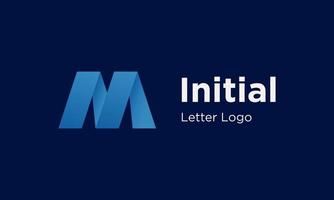 eerste letter m logo-ontwerp. vector